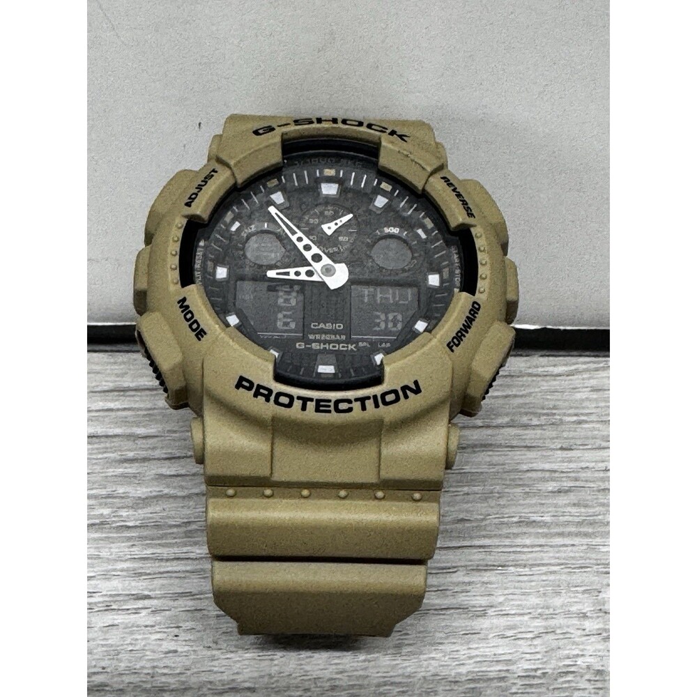 Casio G-Shock GA-100L Military Tan Analog Digital Men's Watch Quartz